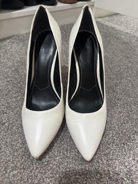 Charles By Charles David White Pointed-Toe Pumps